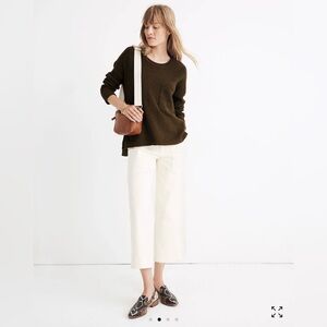 Madewell Thompson Pocket Knit Pullover Sweater - Size XS
